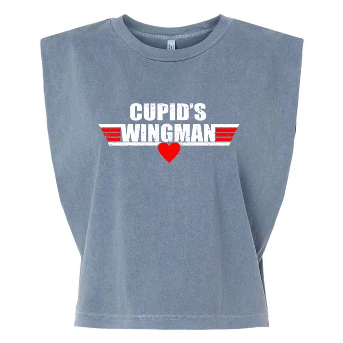 Cupid's Wingman Valentine's Day Garment-Dyed Women's Muscle Tee