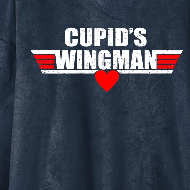 Cupid's Wingman Valentine's Day Hooded Wearable Blanket