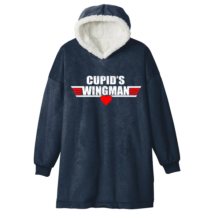 Cupid's Wingman Valentine's Day Hooded Wearable Blanket