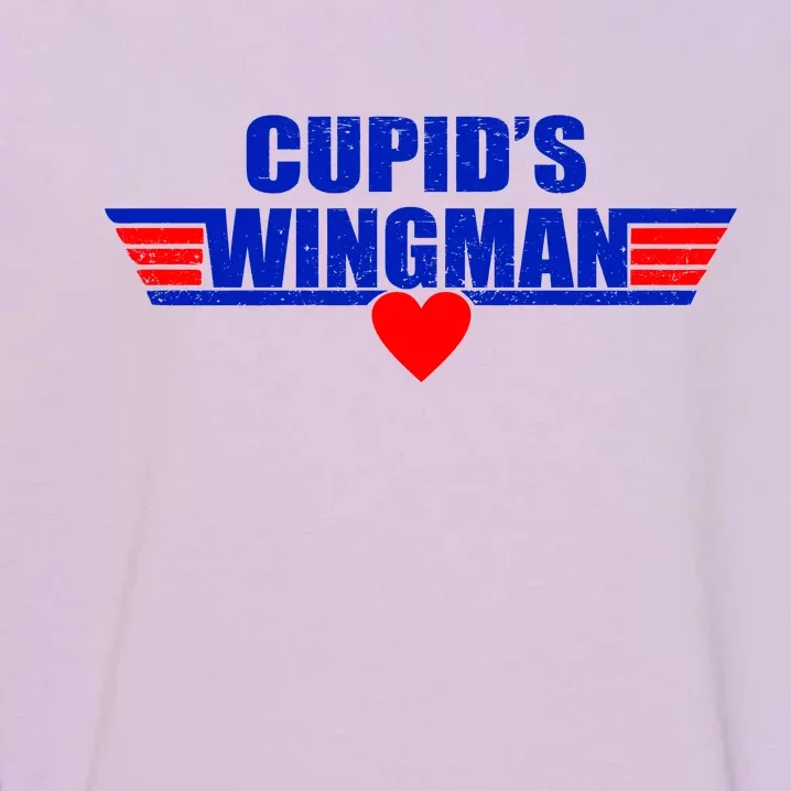 Cupid's Wingman Valentine's Day Garment-Dyed Sweatshirt