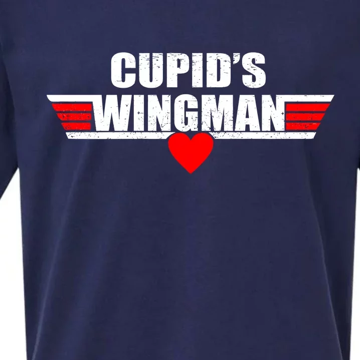 Cupid's Wingman Valentine's Day Sueded Cloud Jersey T-Shirt