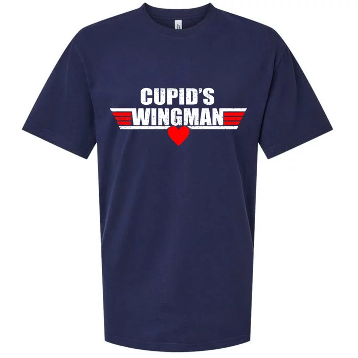 Cupid's Wingman Valentine's Day Sueded Cloud Jersey T-Shirt