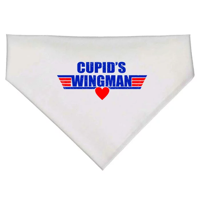 Cupid's Wingman Valentine's Day USA-Made Doggie Bandana