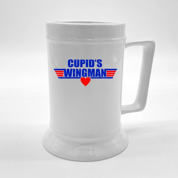 Cupid's Wingman Valentine's Day Front & Back Beer Stein