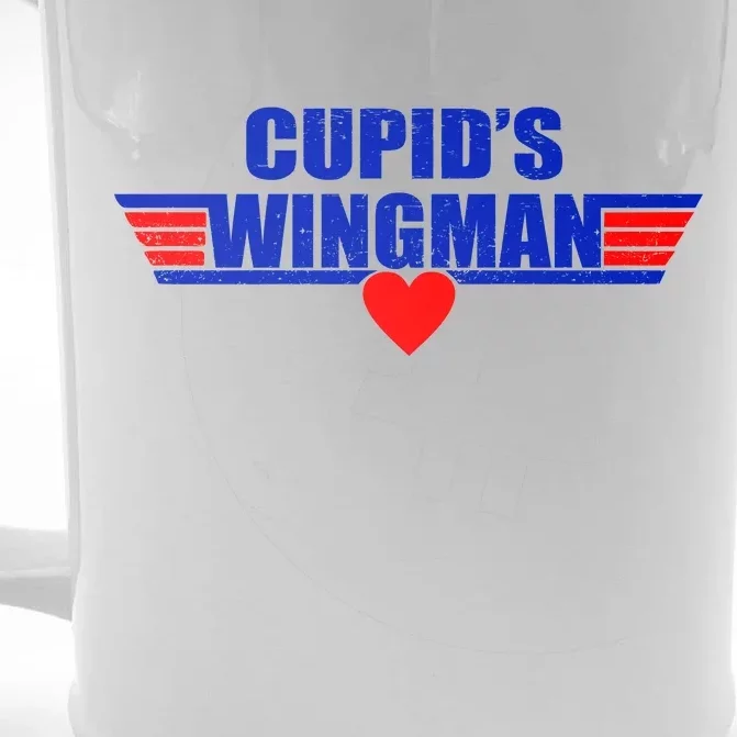 Cupid's Wingman Valentine's Day Front & Back Beer Stein