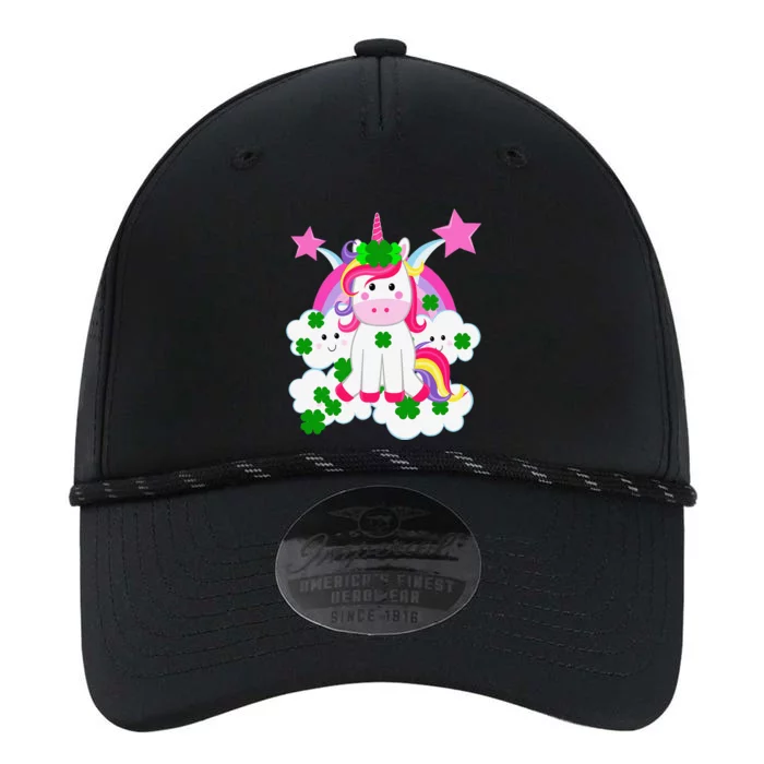 Cute Unicorn Rainbow Clouds & Stars St Patrick's Day Performance The Dyno Cap