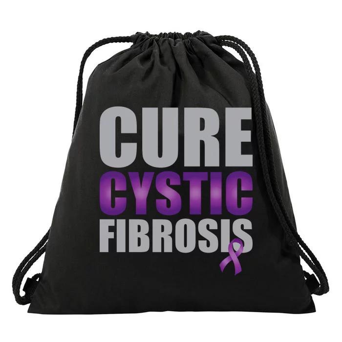 Cure Cystic Fibrosis Drawstring Bag