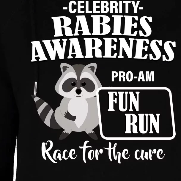 Cure For Rabies Fun Run Womens Funnel Neck Pullover Hood