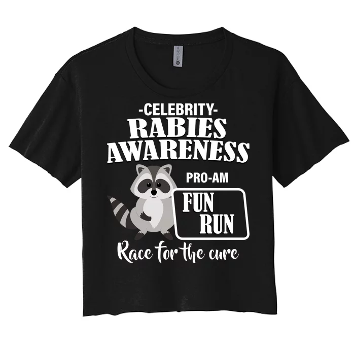 Cure For Rabies Fun Run Women's Crop Top Tee