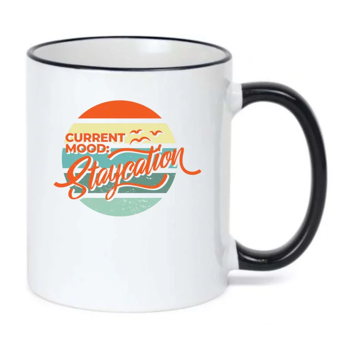 Current Mood Staycation Black Color Changing Mug