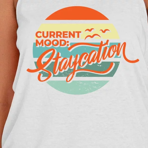 Current Mood Staycation Women's Knotted Racerback Tank