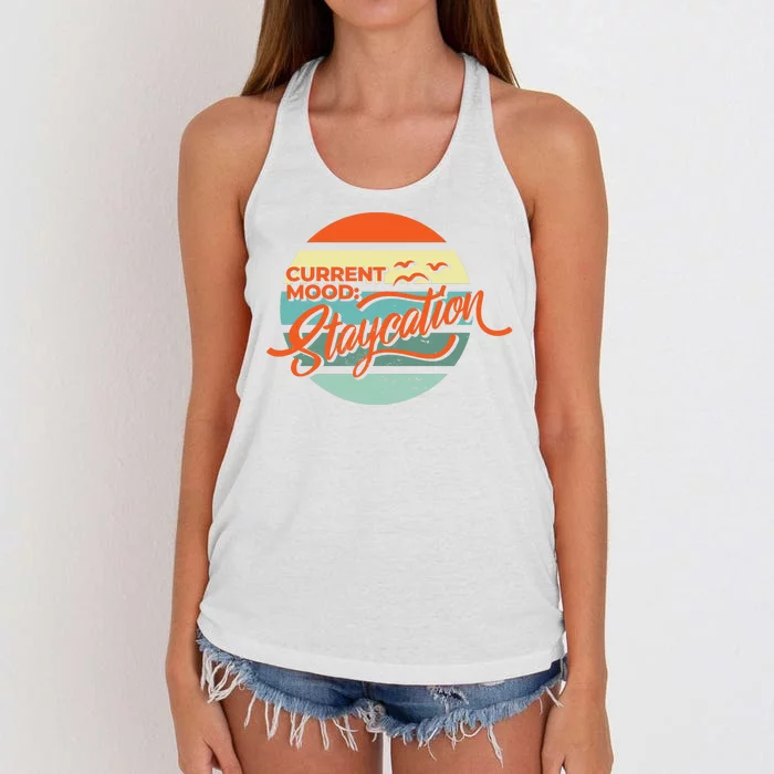 Current Mood Staycation Women's Knotted Racerback Tank