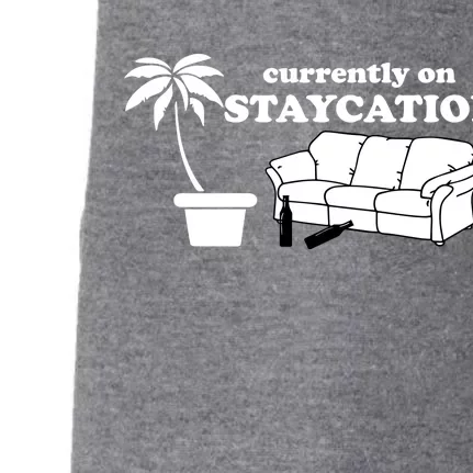 Currently On Staycation Funny Vacation Doggie 3-End Fleece Hoodie