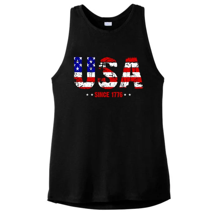 Chill Usa Since 1776 Ladies Tri-Blend Wicking Tank