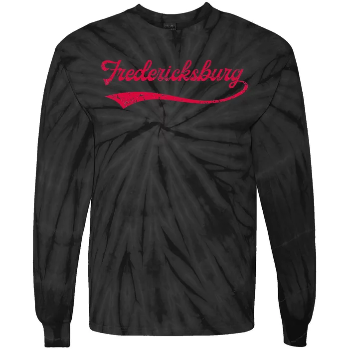 College University Style Fredericksburg National Baseball Tie-Dye Long Sleeve Shirt