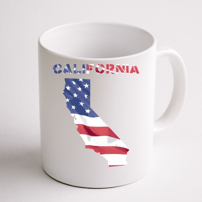 California United States America Patriotic Usa Flag Pride Gift Front & Back Coffee Mug