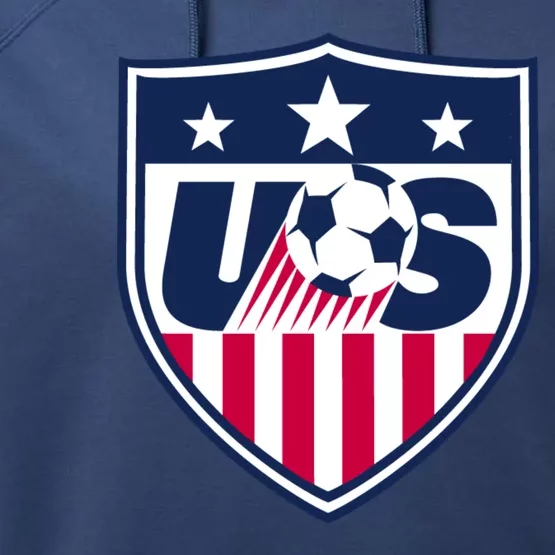 Cool Usa Soccer Team Jersey Performance Fleece Hoodie