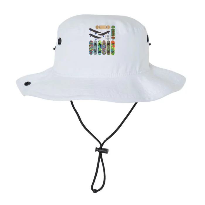 Cool Unique Skateboards Design Mash Up Legacy Cool Fit Booney Bucket Hat