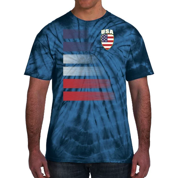 Soccer Short Sleeve T-Shirt - Soccer USA Tie Dye | Baby Blue (Tie-Dye), AS, Unisex | ChalkTalkSPORTS