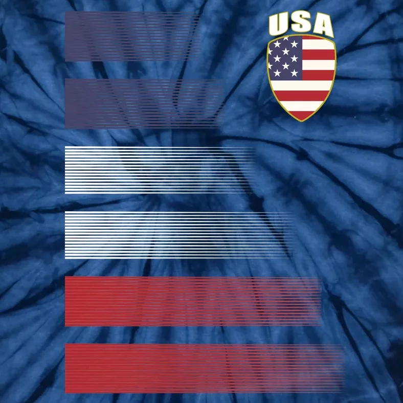 TeeShirtPalace Cool USA Soccer Jersey Stripes Tie-Dye T-Shirt