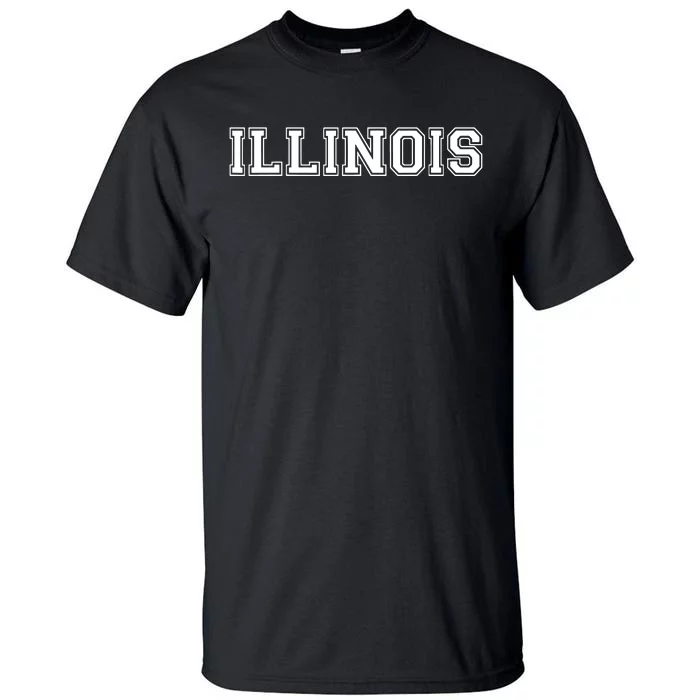 College University Style Illinois Sports Fan Gift Tall T-Shirt