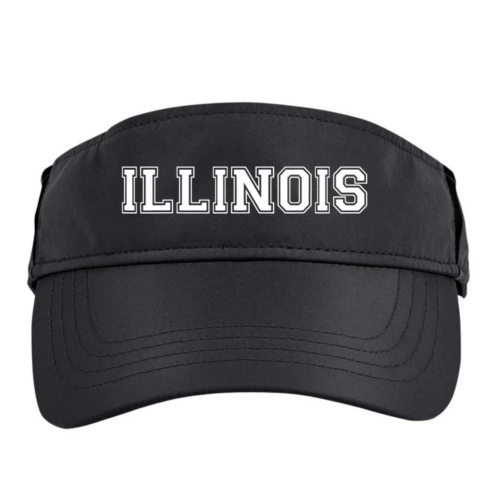 College University Style Illinois Sports Fan Gift Adult Drive Performance Visor