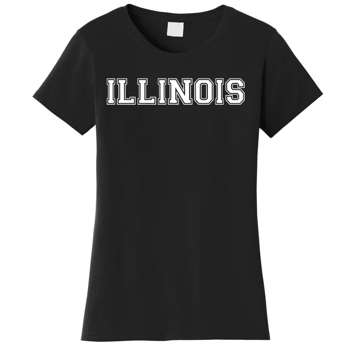 College University Style Illinois Sports Fan Gift Women's T-Shirt