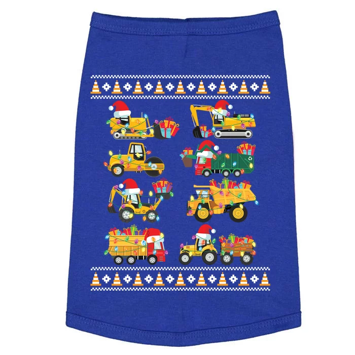 Christmas Ugly Sweater Truck Construction Crew Gift Doggie Tank