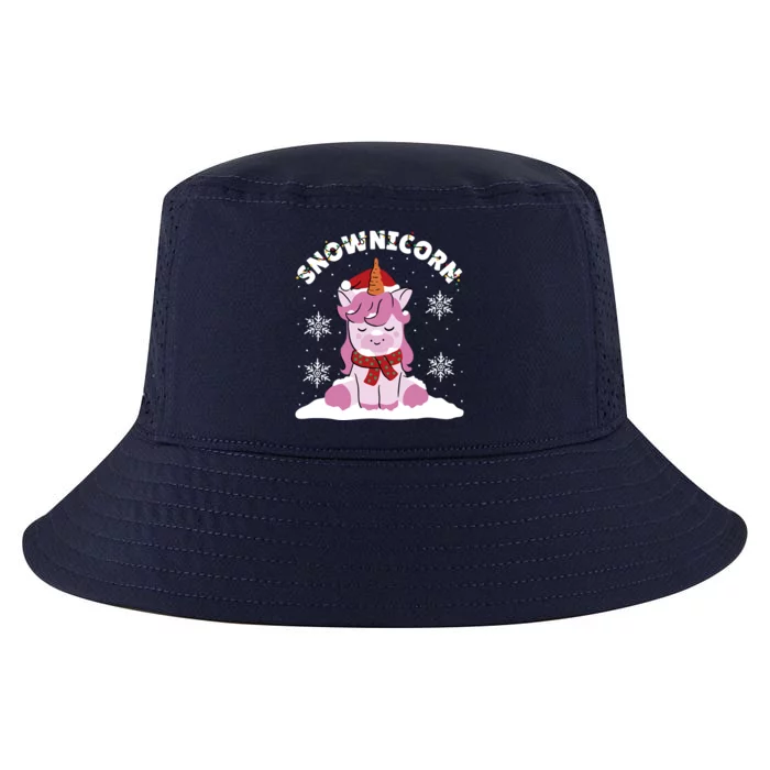 Cute Unicorn Snownicorn Christmas Believe In Christmas Meaningful Gift Cool Comfort Performance Bucket Hat