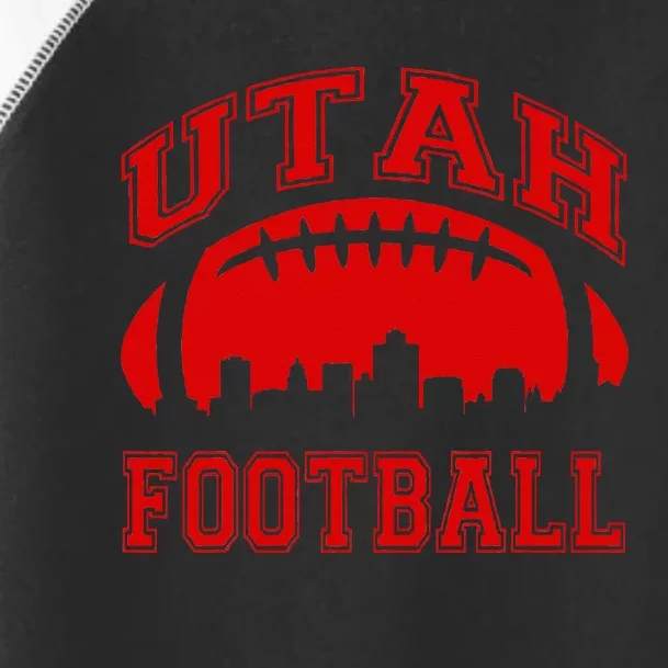 College University Style Utah Football Sports Gift Toddler Fine Jersey T-Shirt