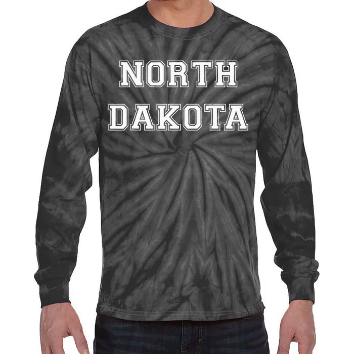 College University Style North Dakota Sports Fan Gift Tie-Dye Long Sleeve Shirt