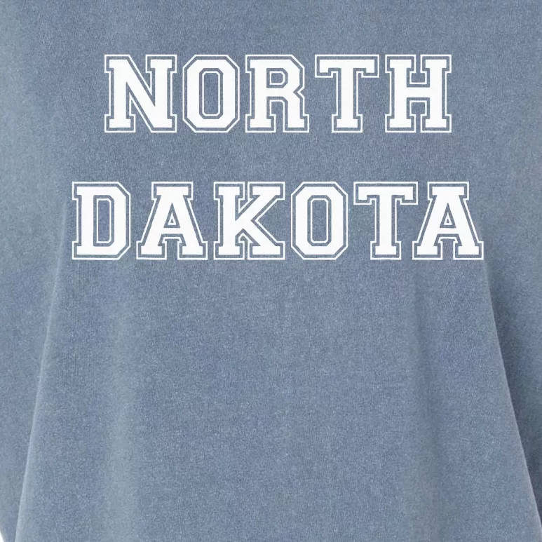 College University Style North Dakota Sports Fan Gift Garment-Dyed Women's Muscle Tee