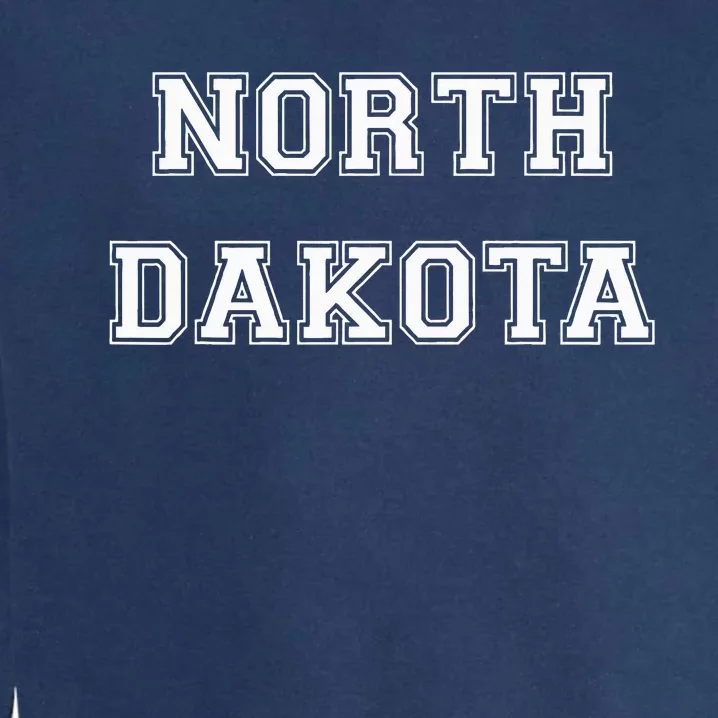 College University Style North Dakota Sports Fan Gift Garment-Dyed Sweatshirt