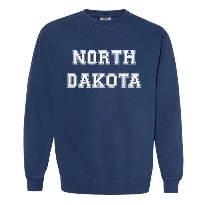 College University Style North Dakota Sports Fan Gift Garment-Dyed Sweatshirt