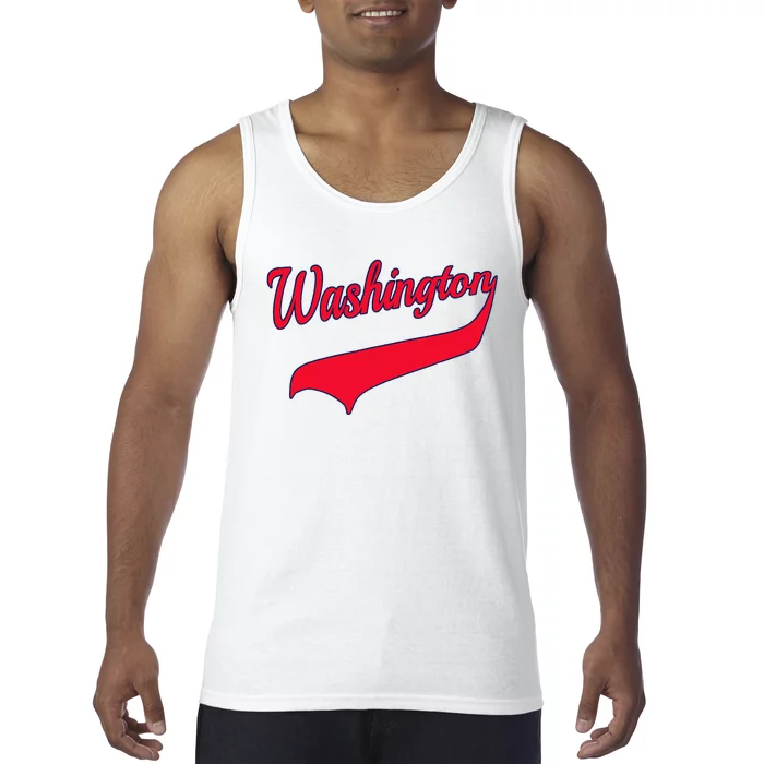 College University Style Washington National Baseball Tank Top