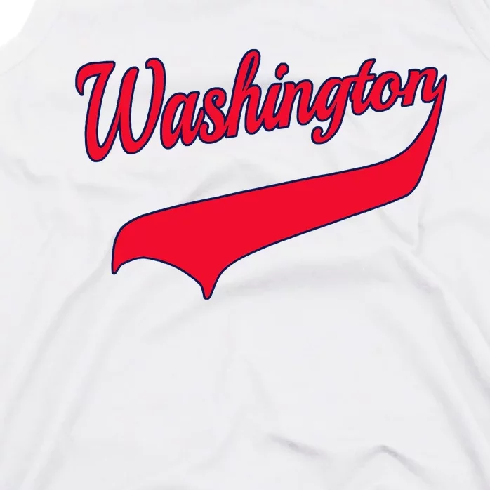 College University Style Washington National Baseball Tank Top