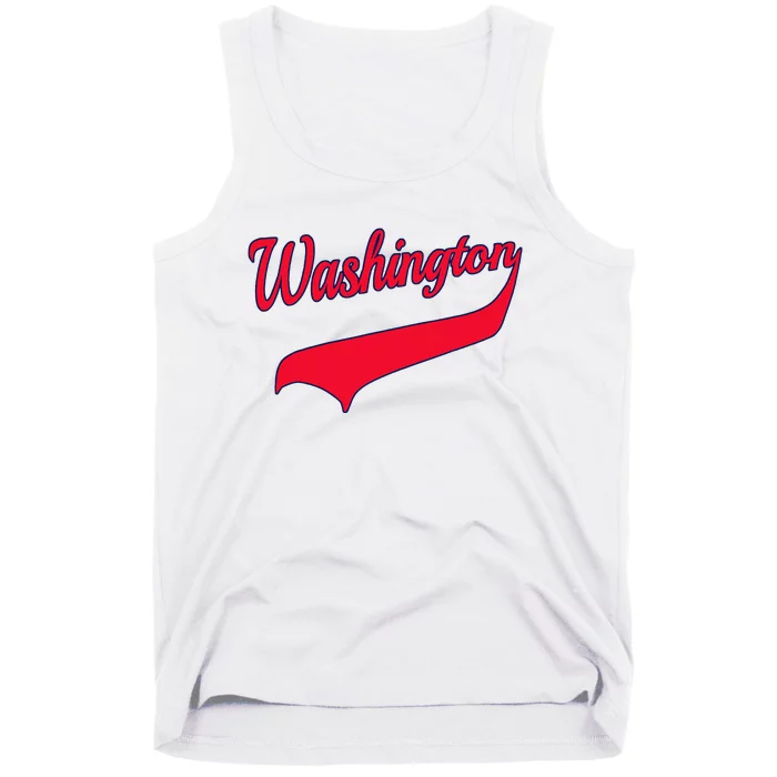 College University Style Washington National Baseball Tank Top