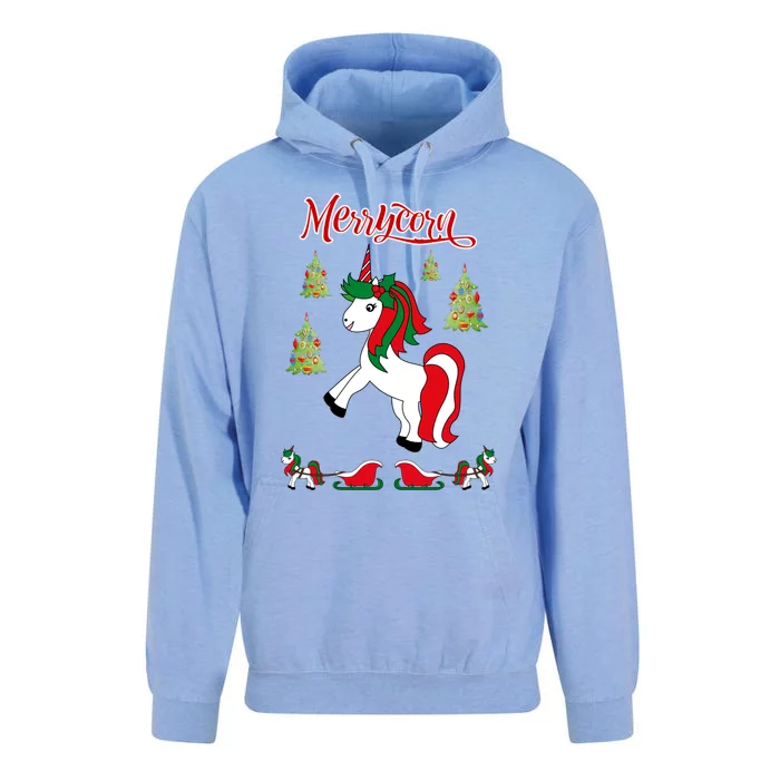 Christmas Unicorn Sweater Merrycorn Unicorn Lovers Xmas Gift Cool Gift Unisex Surf Hoodie