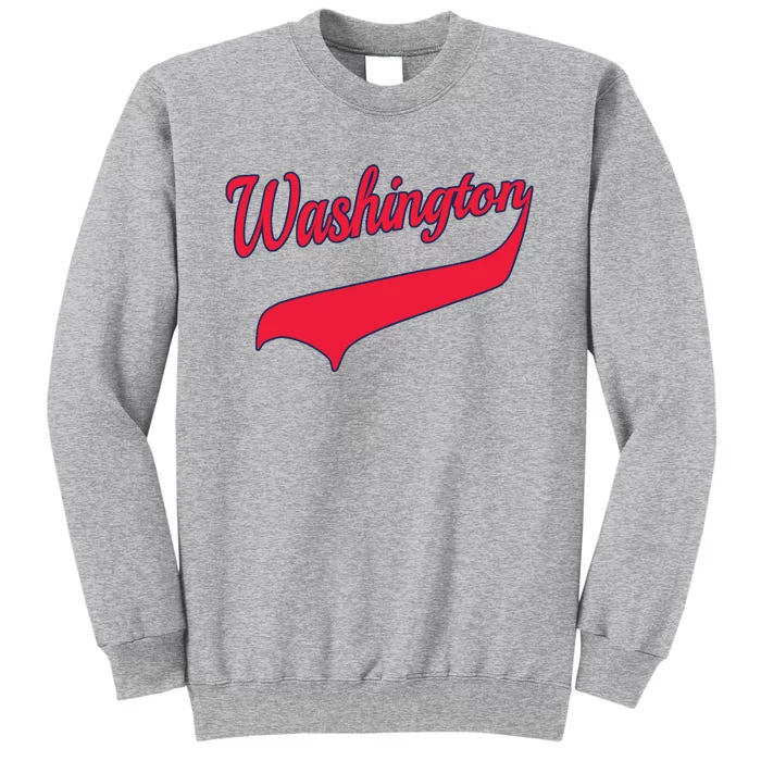 College University Style Washington National Baseball Sport Tall Sweatshirt