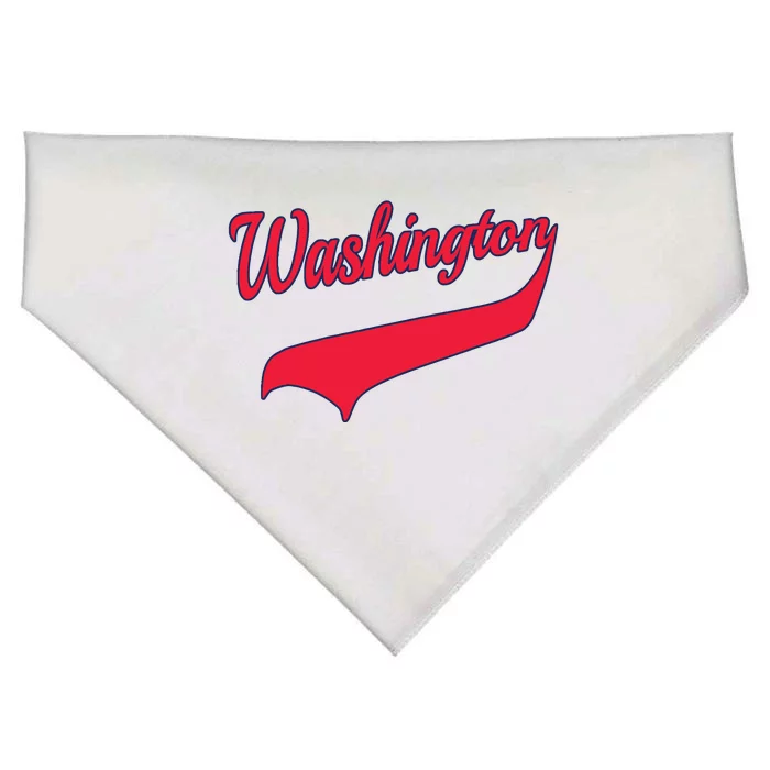 College University Style Washington National Baseball Sport USA-Made Doggie Bandana