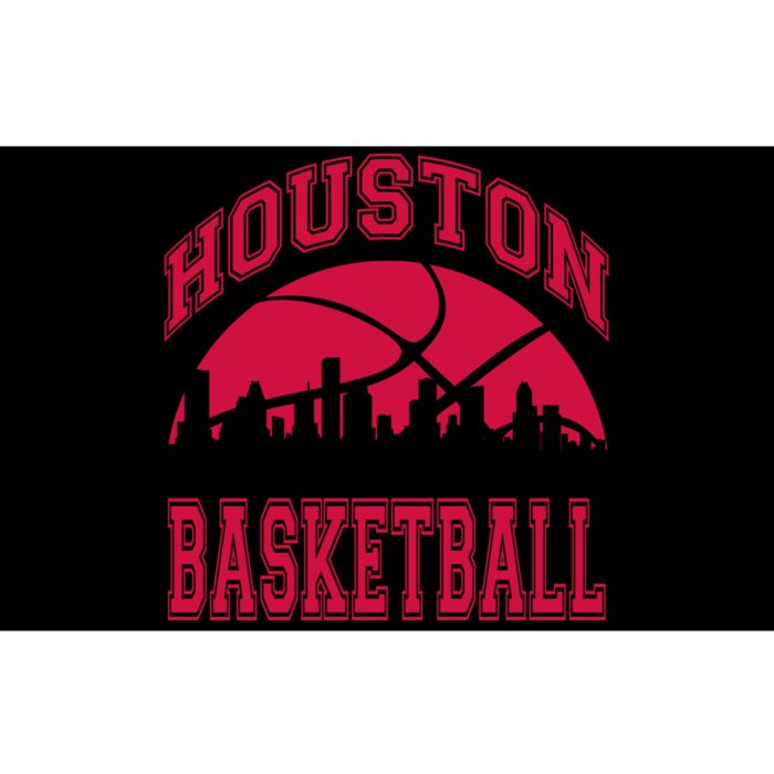 College University style Houston Texas Basketball Sports Fan Bumper Sticker