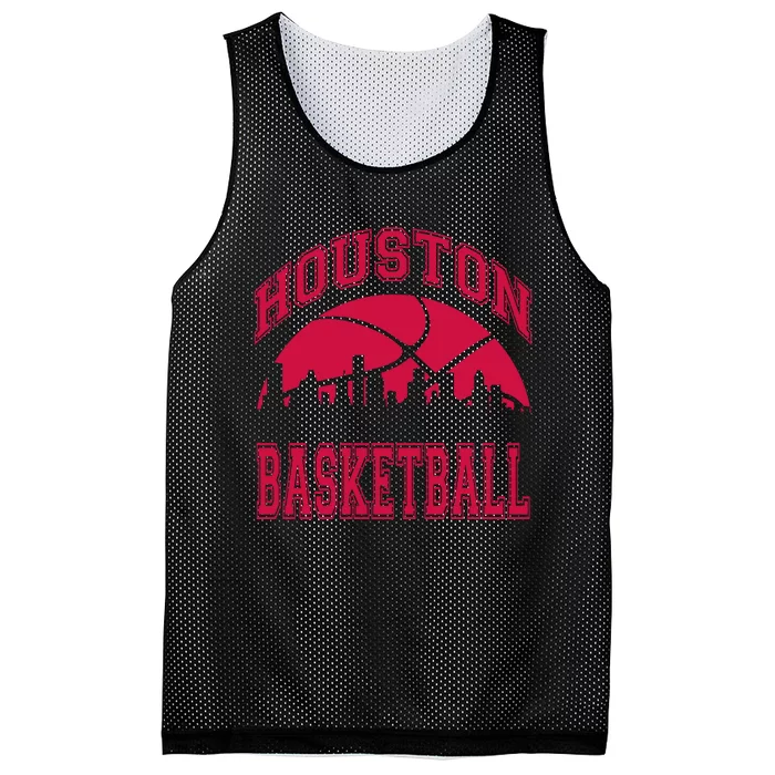 College University style Houston Texas Basketball Sports Fan Mesh Reversible Basketball Jersey Tank