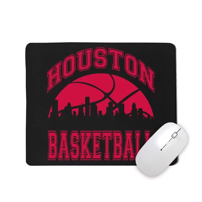 College University style Houston Texas Basketball Sports Fan Mousepad