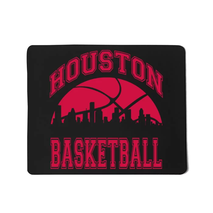 College University style Houston Texas Basketball Sports Fan Mousepad