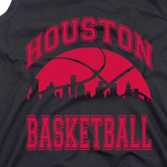 College University style Houston Texas Basketball Sports Fan Tank Top