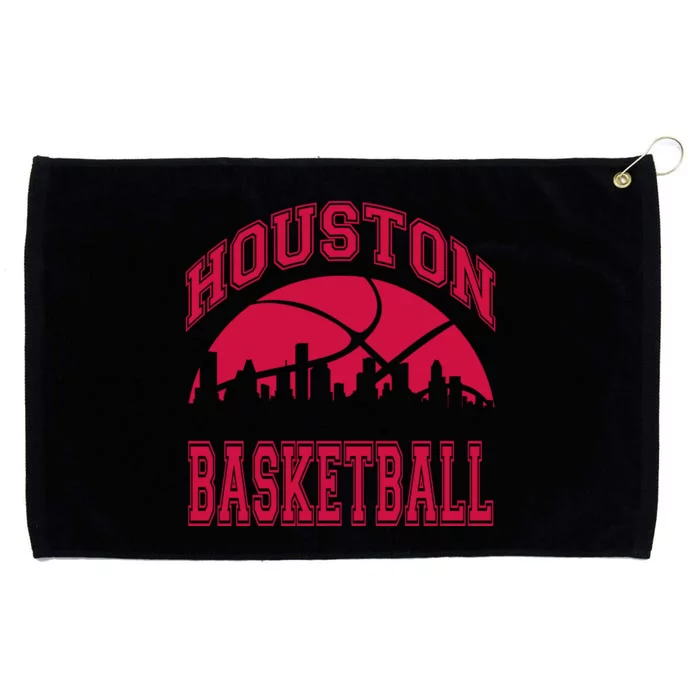 College University style Houston Texas Basketball Sports Fan Grommeted Golf Towel