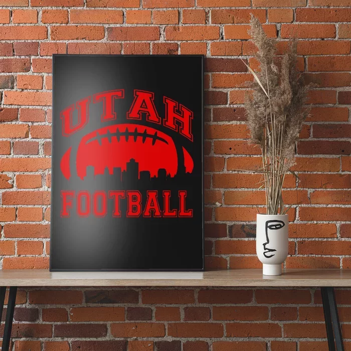 College University style Utah Football Sports Gift Poster