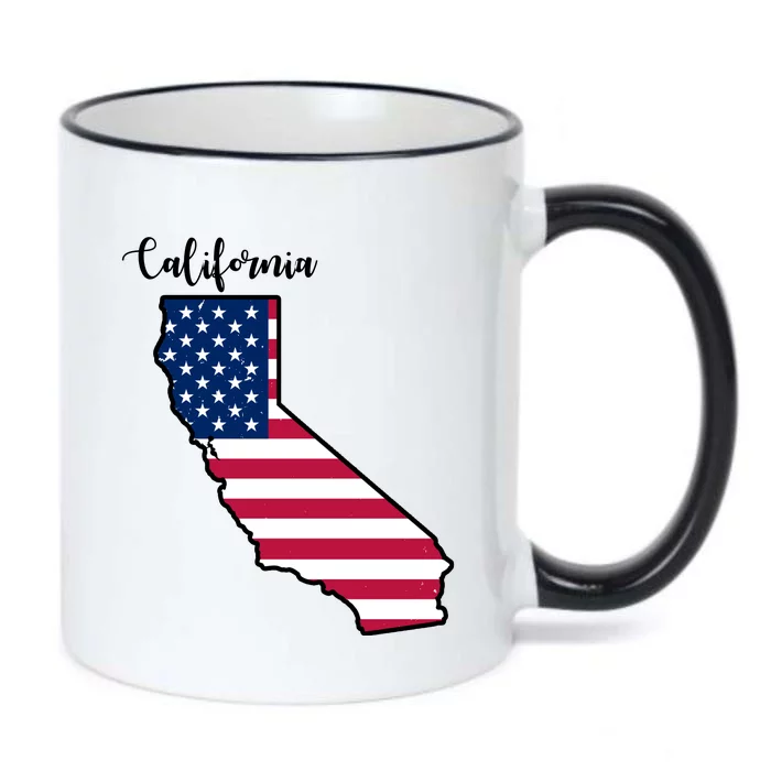 California United States Map Black Color Changing Mug