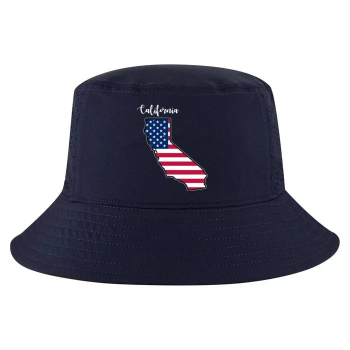 California United States Map Cool Comfort Performance Bucket Hat