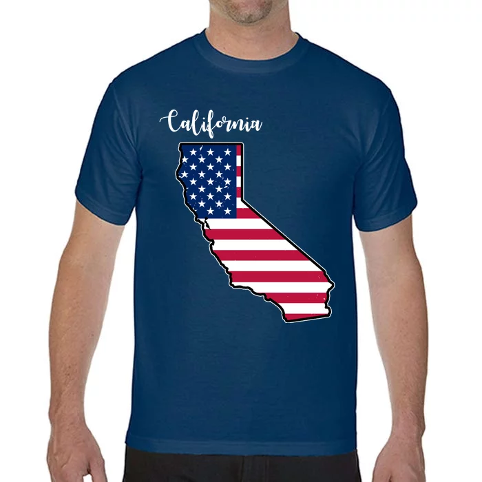 California United States Map Comfort Colors T-Shirt